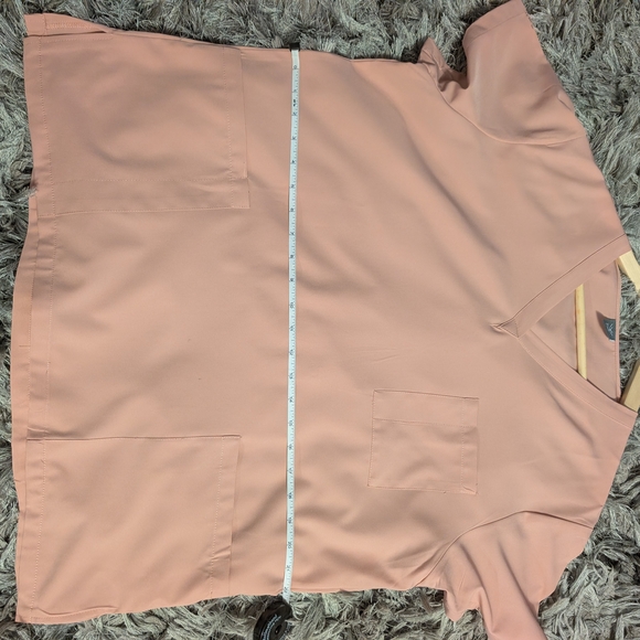 Pink Scrub Set with Pockets - Picture 2 of 13